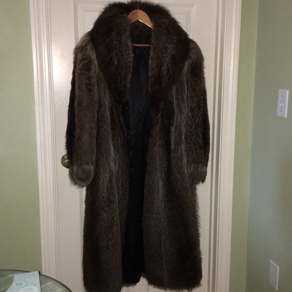 Real fur coat! Dyed raccoon - Picture 4 of 4